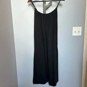 Theory Dress-Adjustable Strap Black Dress